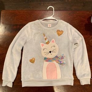 Adorable girls cat sweater!